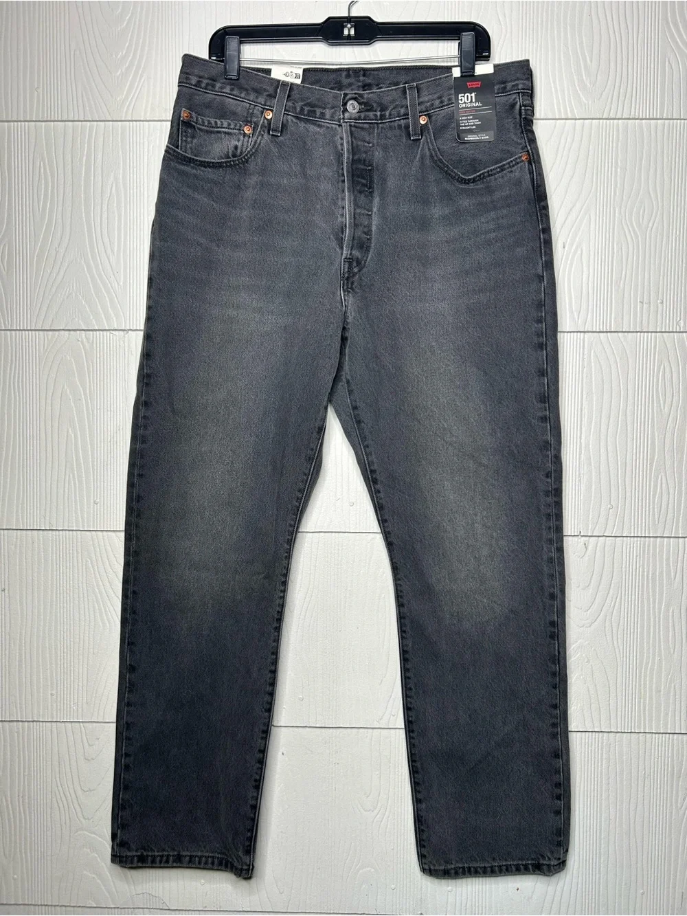 Levi's Men’s Relaxed Jeans - Washed Black Denim